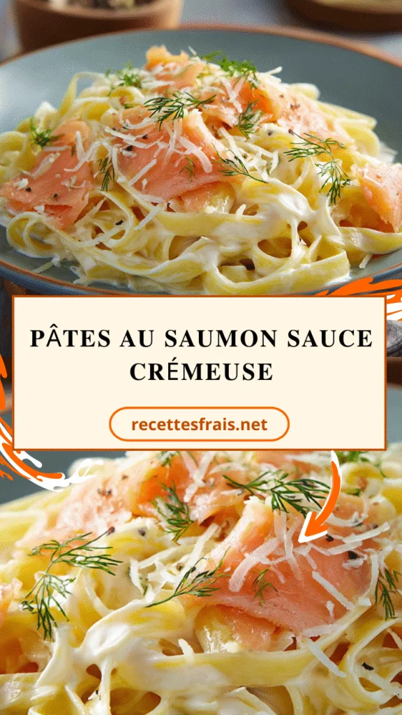 Pâtes au saumon sauce crémeuse