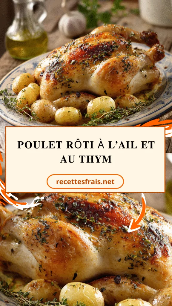 Poulet rôti à l’ail et au thym