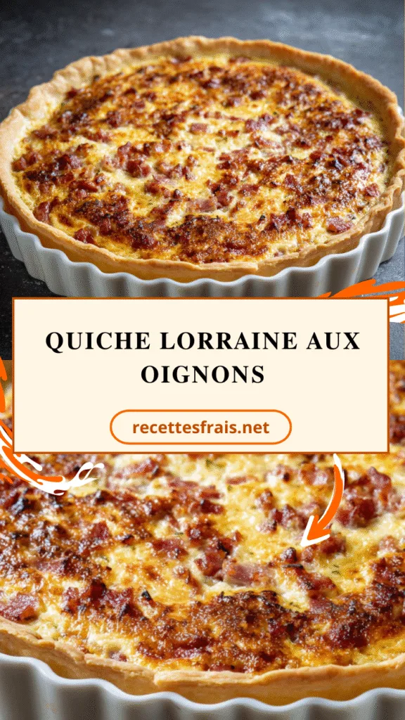 Quiche lorraine aux oignons