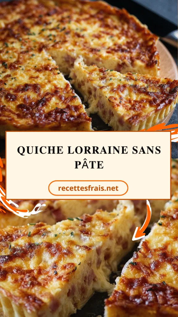 Quiche lorraine sans pâte