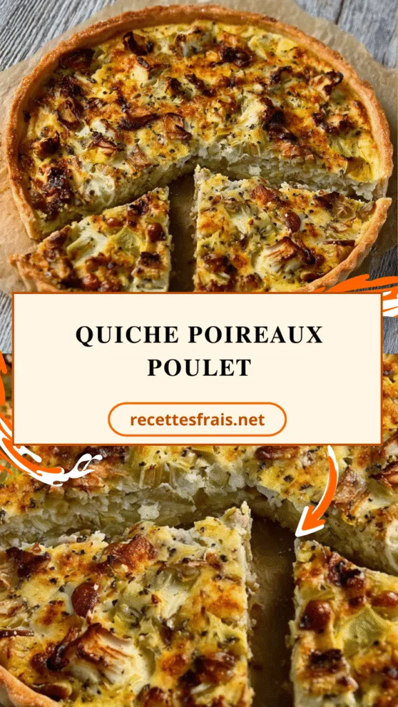 Quiche poireaux poulet