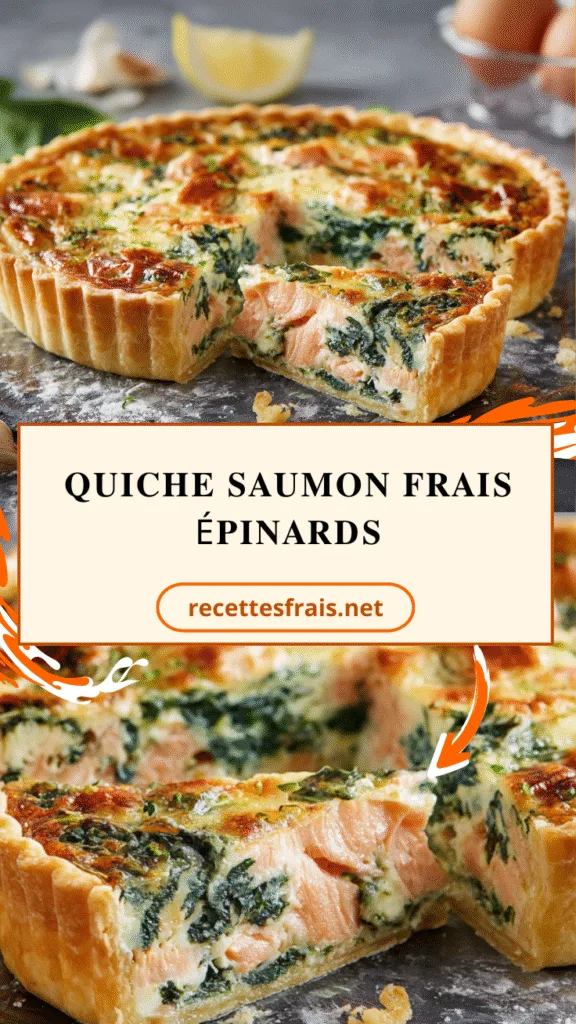 Quiche saumon frais épinards