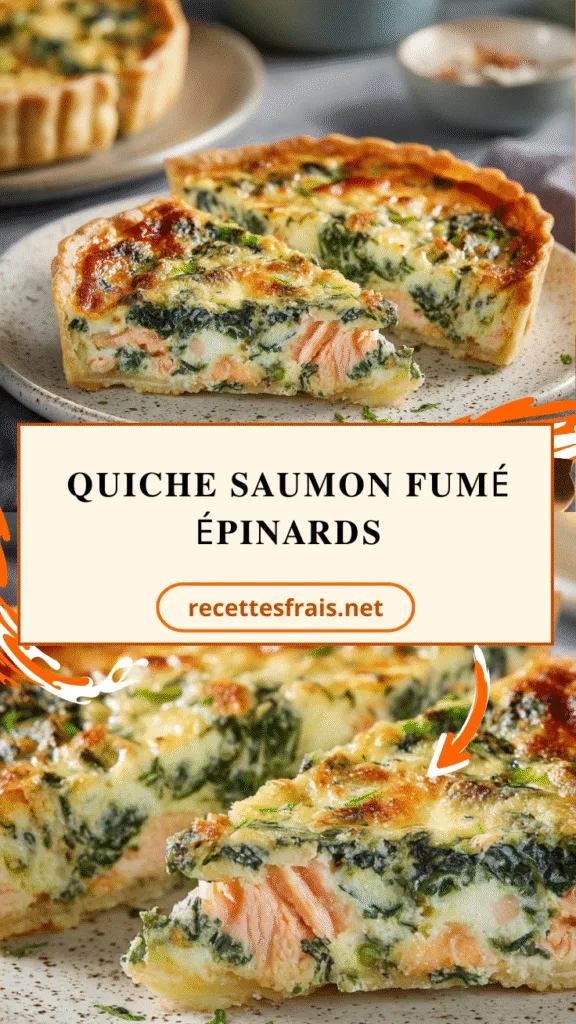 Quiche saumon fumé épinards
