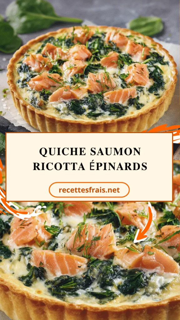 Quiche saumon ricotta épinards