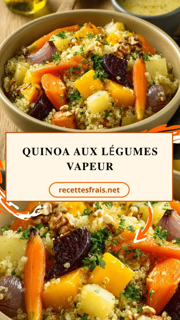 Quinoa aux légumes vapeur