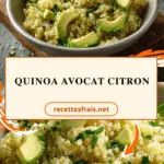 Quinoa avocat citron