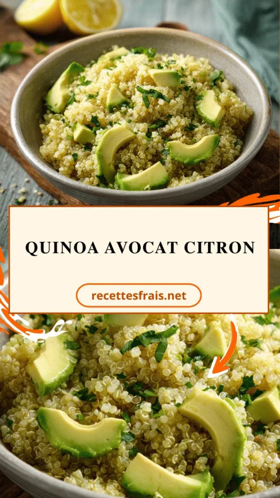 Quinoa avocat citron