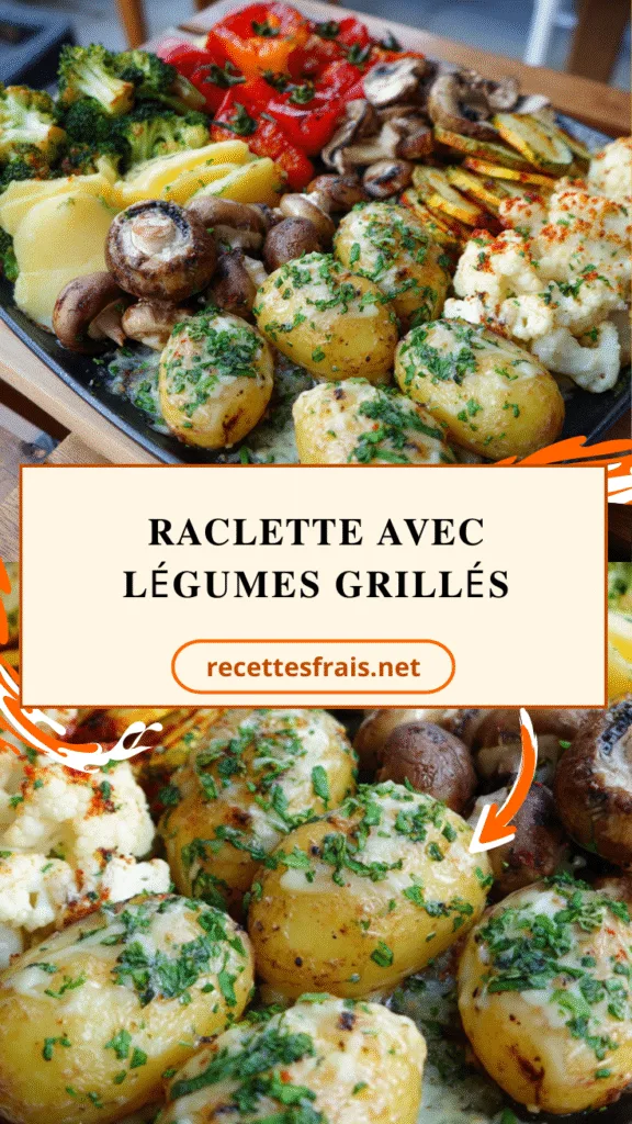 Raclette avec légumes grillés