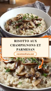 Risotto aux champignons et parmesan