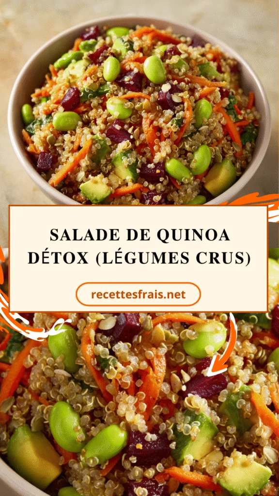 Salade de quinoa détox (légumes crus)