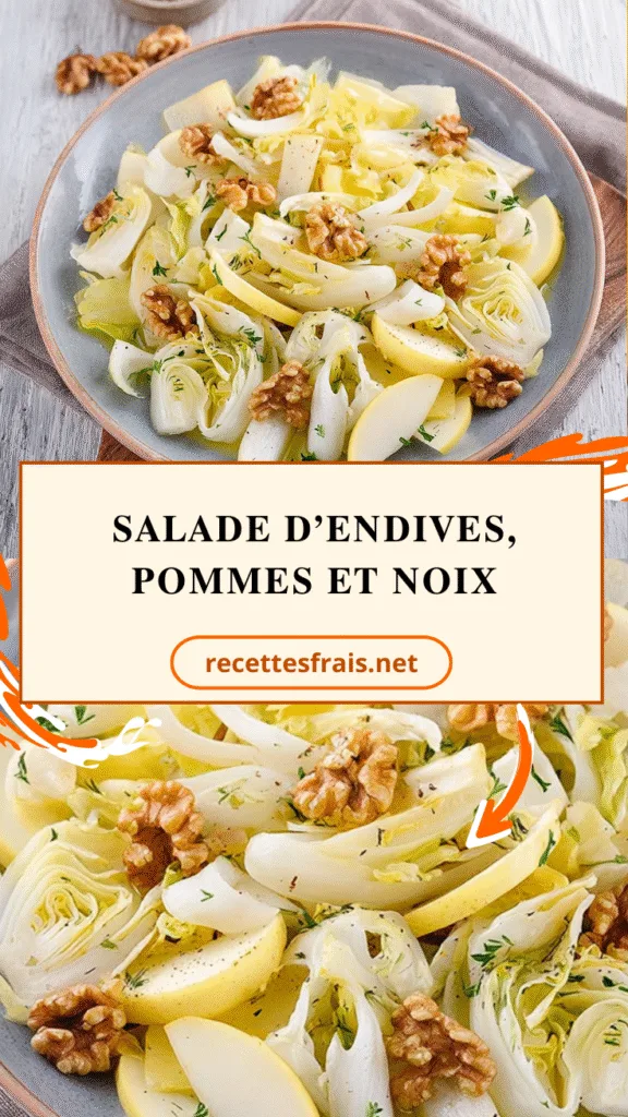 Salade d’endives, pommes et noix