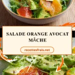 Salade orange avocat mâche