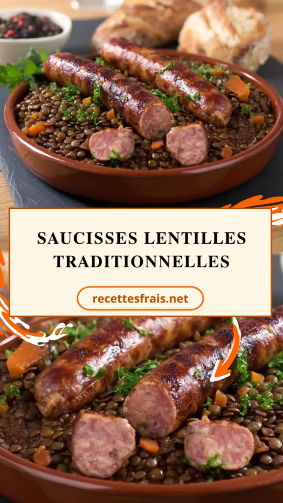 Saucisses lentilles traditionnelles