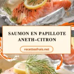 Saumon en papillote aneth–citron