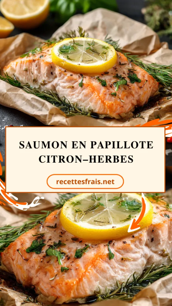 Saumon en papillote citron–herbes