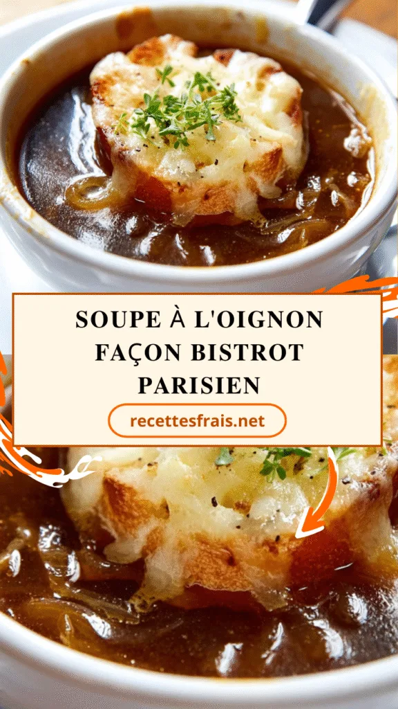 Soupe à l'oignon façon bistrot parisien