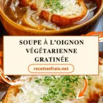 Soupe à l’oignon végétarienne gratinée