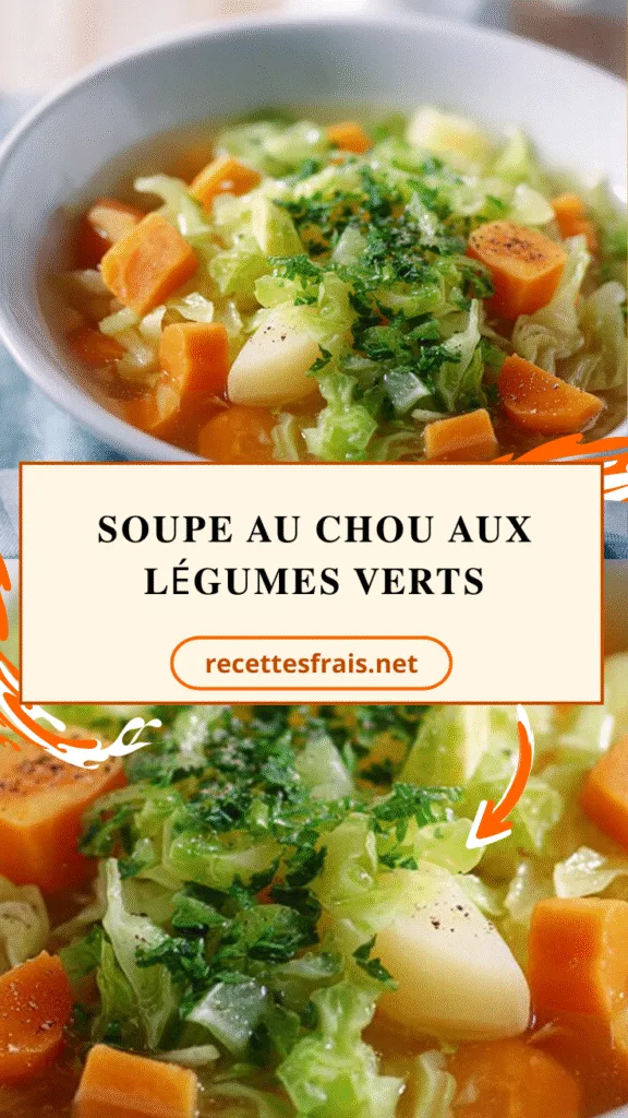 Soupe au chou aux légumes verts