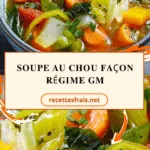 Soupe au chou façon régime GM