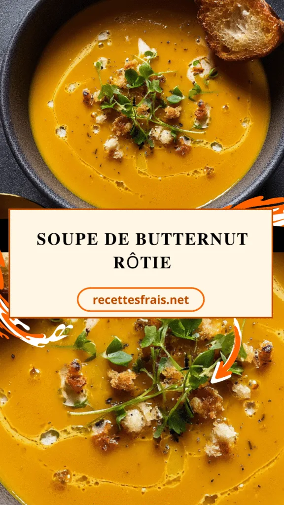 Soupe de butternut rôtie