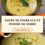 Soupe de poireaux et pomme de terre