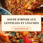 Soupe d’hiver aux lentilles et légumes