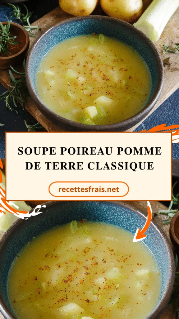 Soupe poireau pomme de terre classique