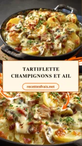 Tartiflette champignons et ail