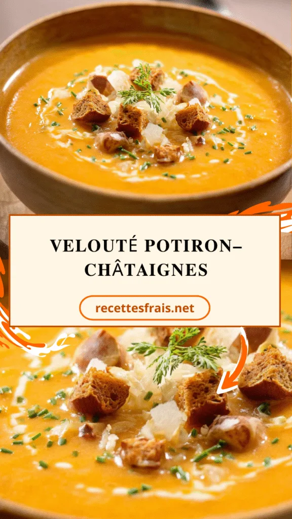 Velouté potiron–châtaignes