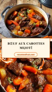 Bœuf aux carottes mijoté