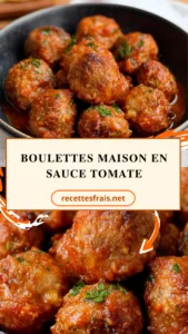 Boulettes maison en sauce tomate