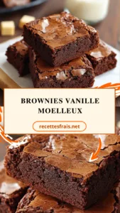 Brownies vanille moelleux