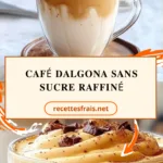 Café Dalgona sans sucre raffiné