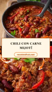 Chili con carne mijoté