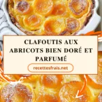 Clafoutis aux abricots bien doré et parfumé