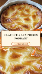 Clafoutis aux poires fondant