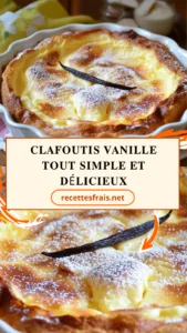 Clafoutis vanille tout simple et délicieux