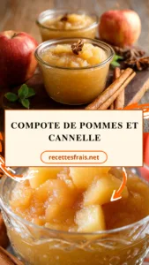 Compote de pommes et cannelle