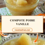 Compote poire vanille