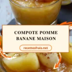 Compote pomme banane maison