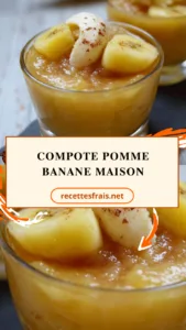 Compote pomme banane maison