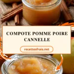 Compote pomme poire cannelle