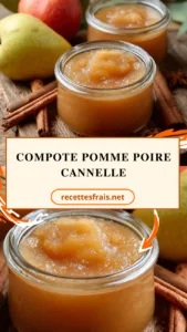 Compote pomme poire cannelle
