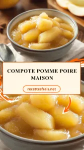 Compote pomme poire maison