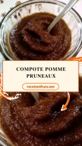 Compote pomme pruneaux
