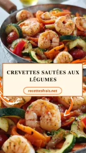 Crevettes sautées aux légumes