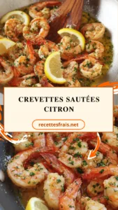Crevettes sautées citron
