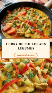 Curry de poulet aux légumes