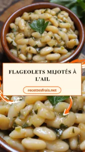 Flageolets mijotés à l’ail