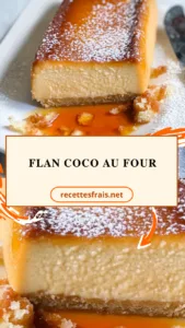 Flan coco au four